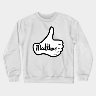 Men name Matthew Crewneck Sweatshirt